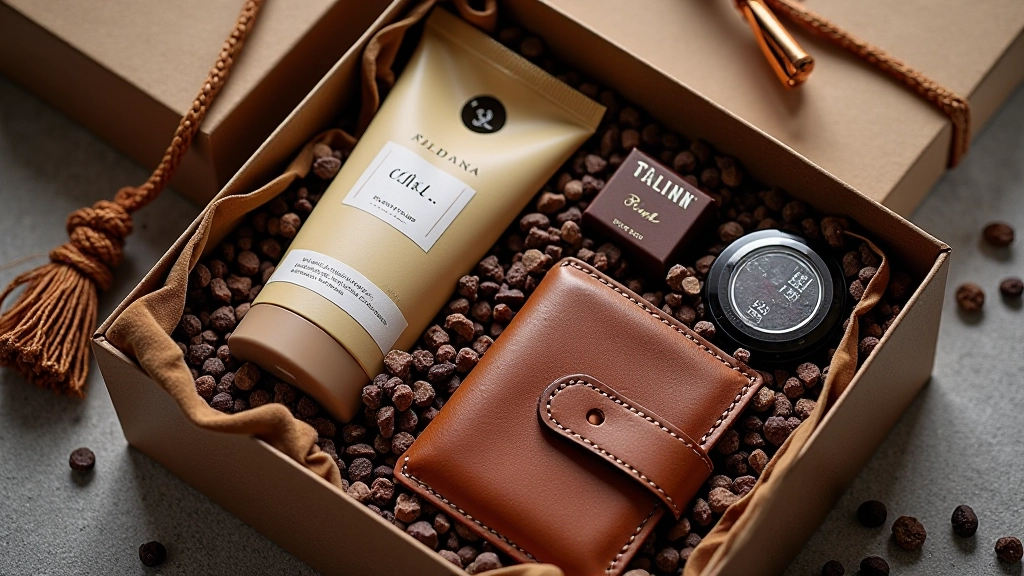 Premium branded executive gift box with luxury items and custom packaging